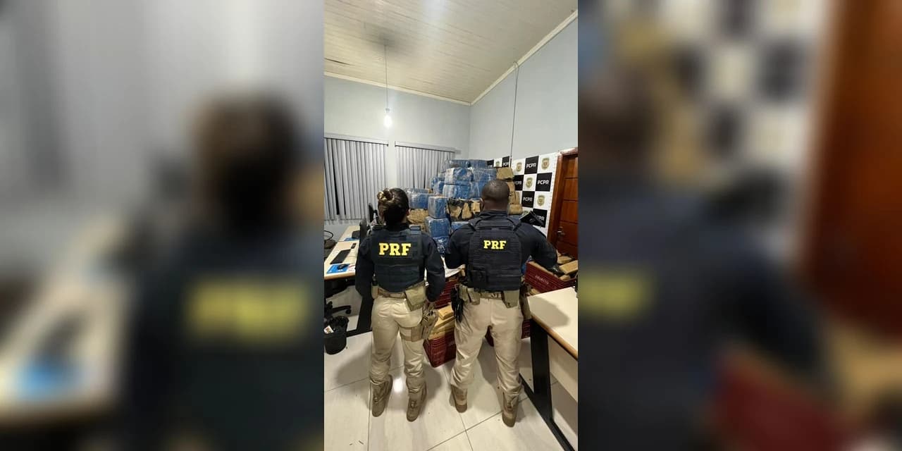 PRF apreende grande quantidade de maconha na Br 277 em Irati