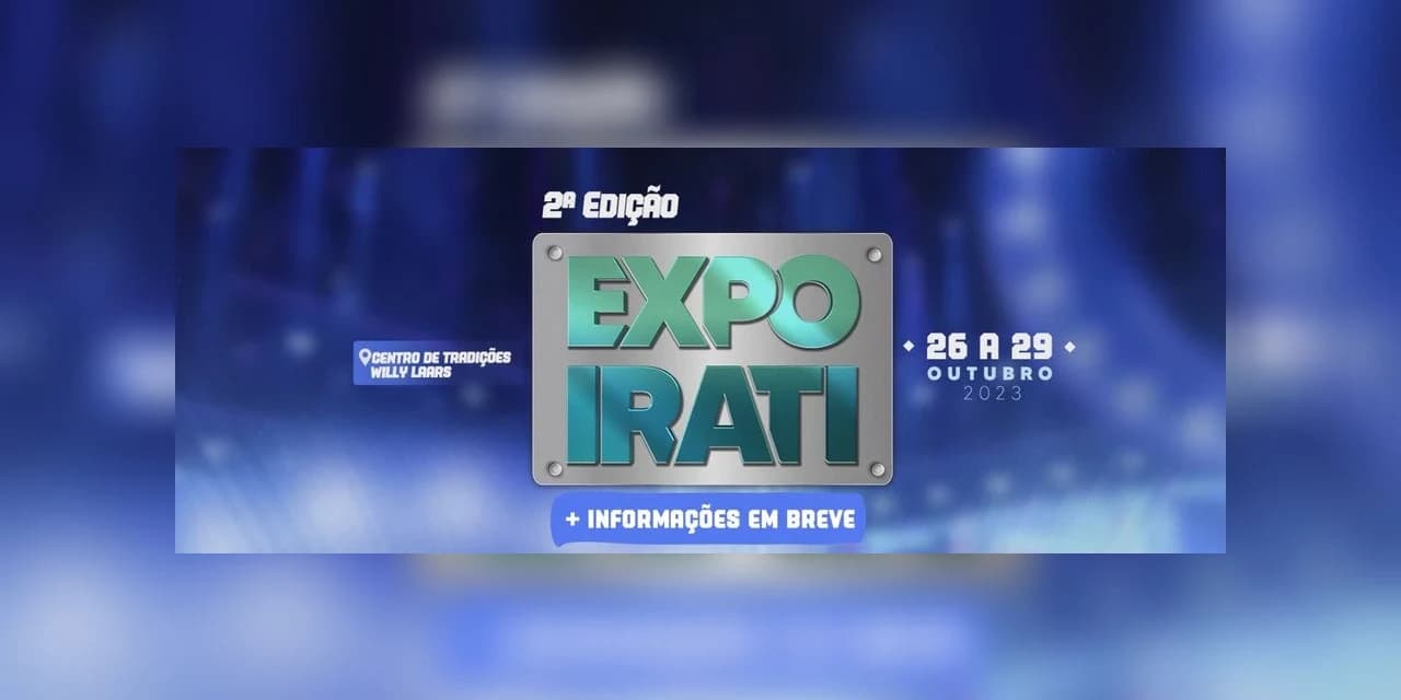 Inscrições para o concurso de rainha e princesas da ExpoIrati estão abertas