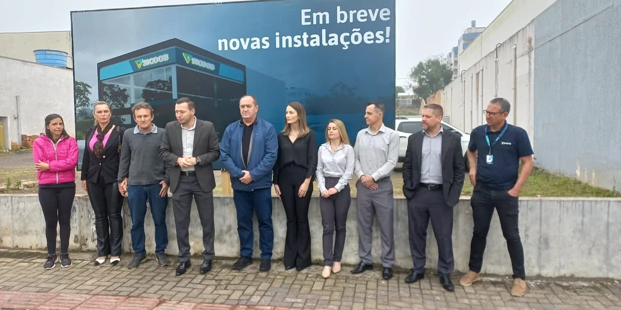 Sicoob realiza ato simbólico de lançamento da construção da nova agência em Prudentópolis. VÍDEO!
