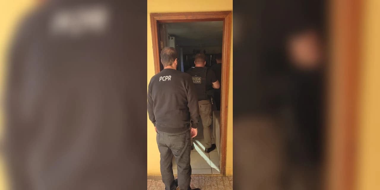 Policia Civil e Polícia Militar de Irati cumprem mandado de busca e apreensão contra homem que ameaçou juiz e promotores da cidade