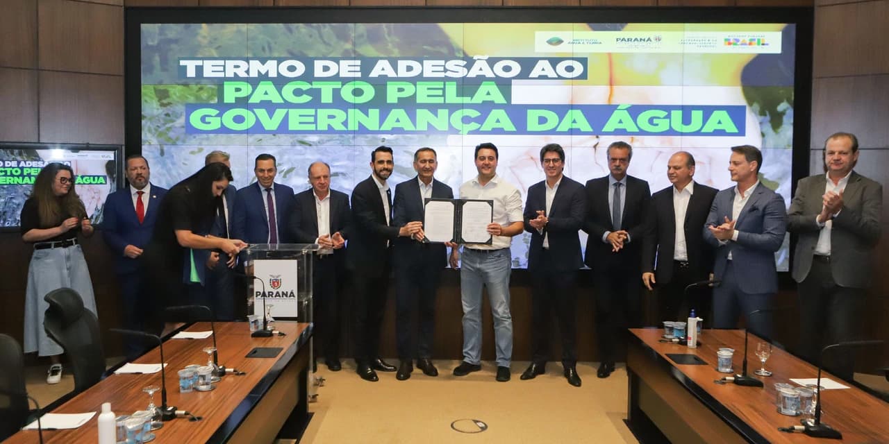 Gestão dos recursos hídricos: Paraná adere ao Pacto pela Governança da Água