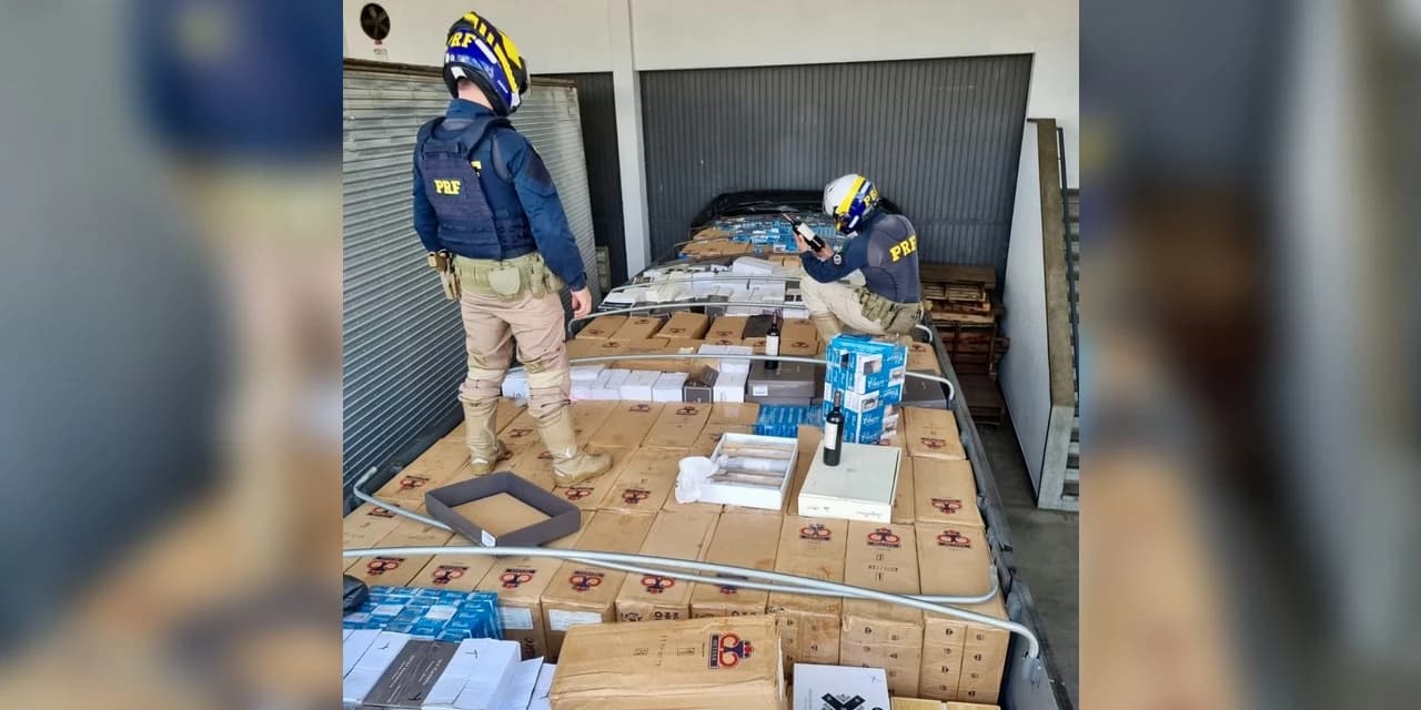 PRF apreende mais de 3 mil litros de vinho importados ilegalmente no Paraná : VÍDEO!!!