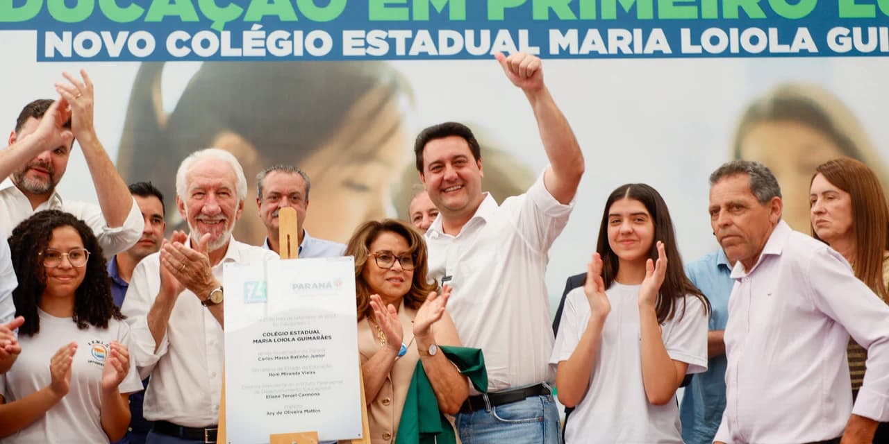Governador inaugura escola estadual com capacidade para 900 estudantes em Ortigueira