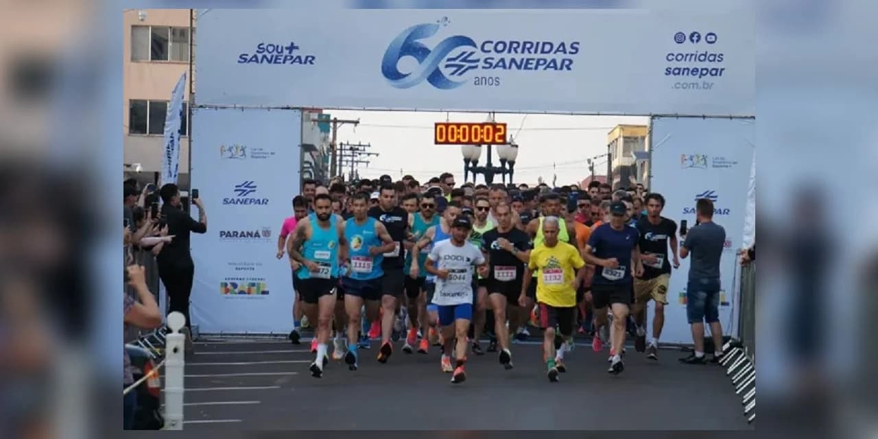 Corrida de Rua pelos 60 anos da Sanepar reúne mais de 750 atletas em Pato Branco