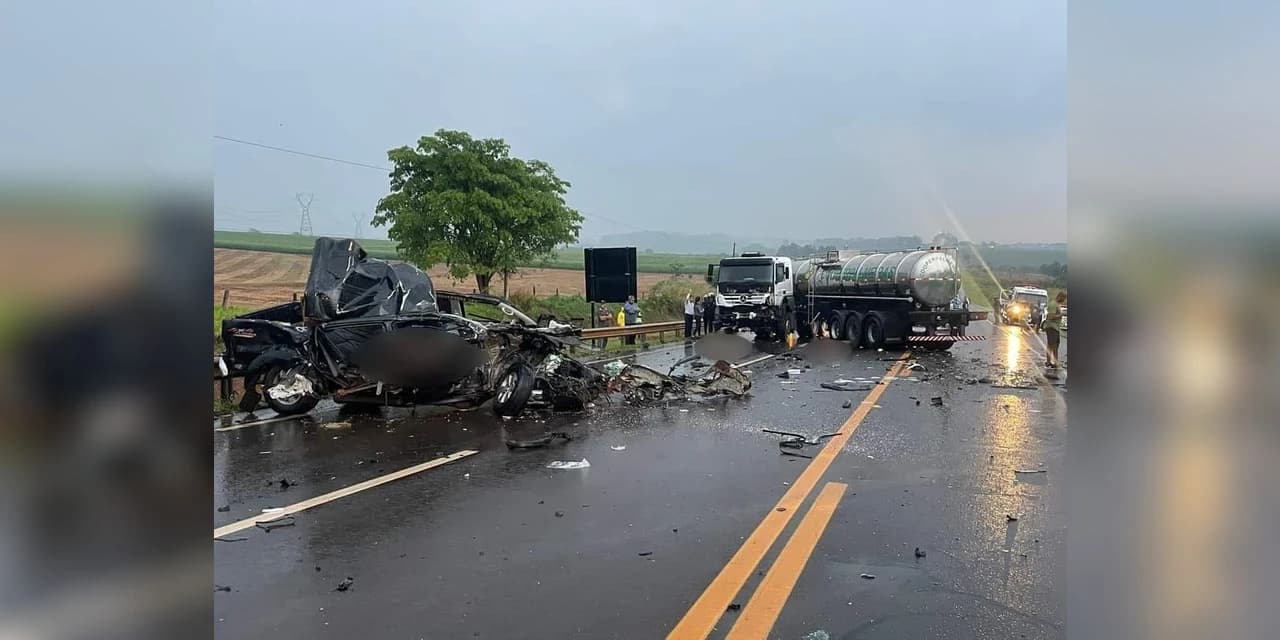 Grave acidente na SP 215 causa morte de guarapuavanos
