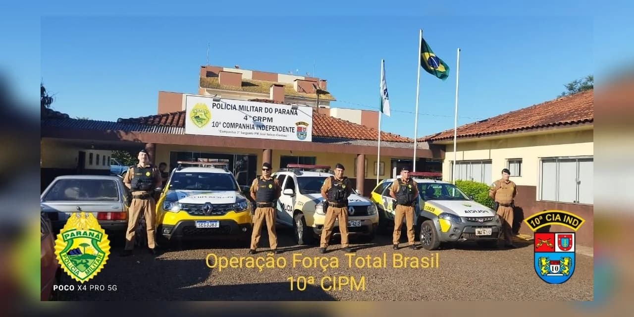 Operação Força Total Brasil em Laranjeiras do Sul.