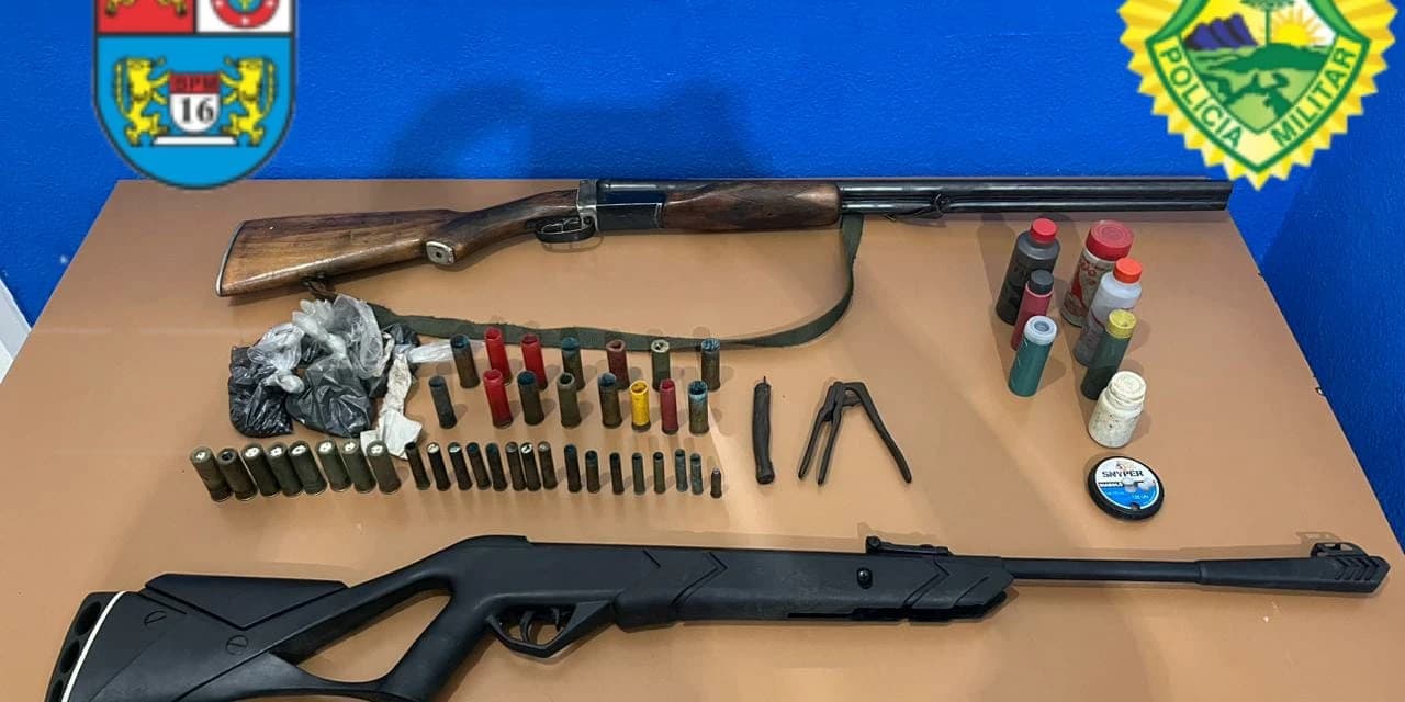 Abordagem policial resulta na apreensão de armas e munições na Vila da Luz
