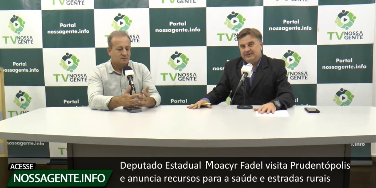 Deputado Estadual Moacyr Fadel visita Prudentópolis e anuncia recursos para a Saúde e estradas rurais. VÍDEO!