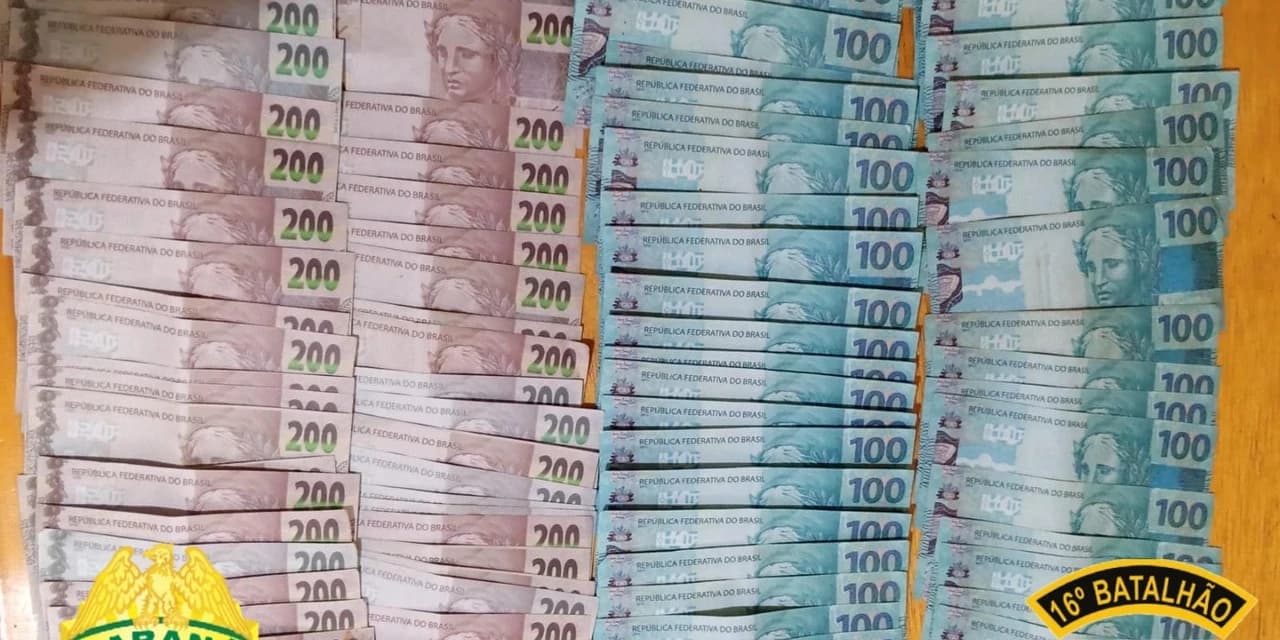 Em Mato Rico polícia militar apreende R$ 14.300,00 reais em notas falsas
