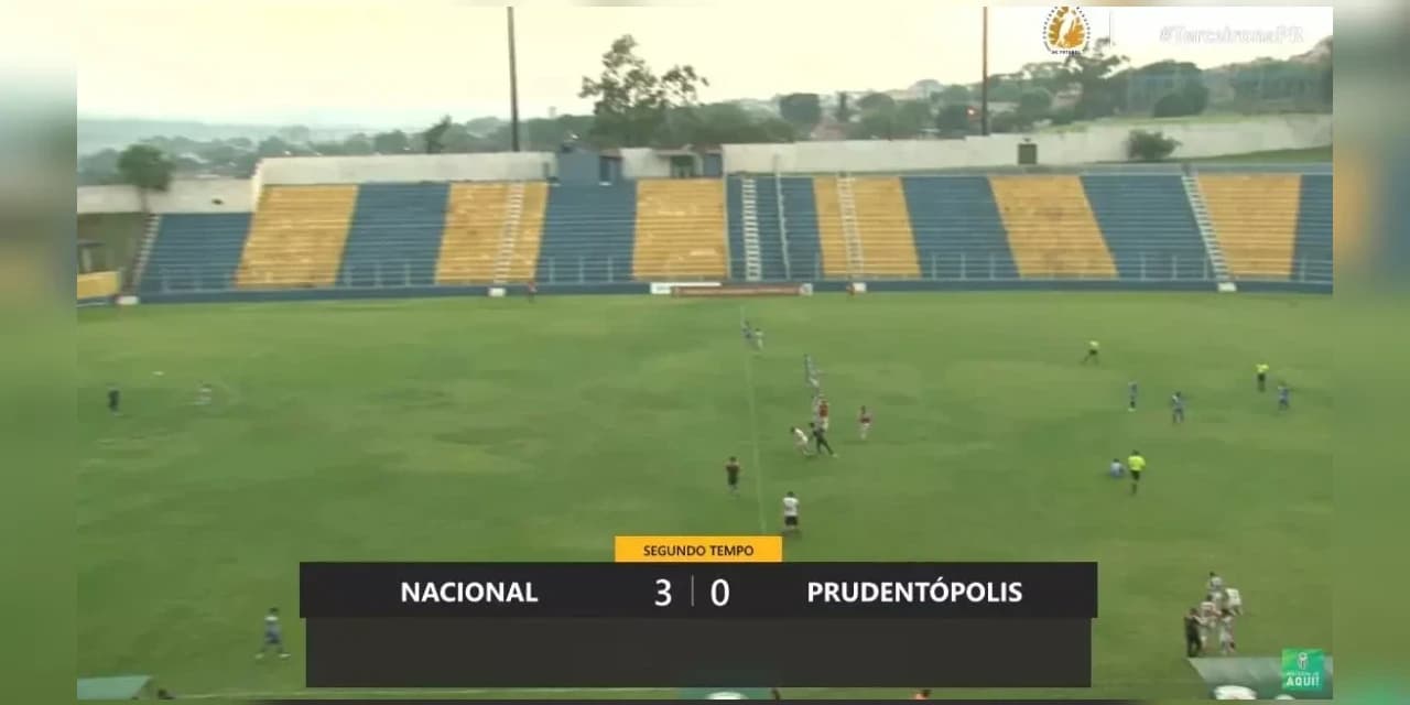 Nacional goleia o Prudentópolis e conquista vaga na Segundona em 2024