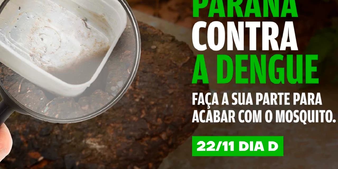 Mobilização: Paraná lança nova campanha de combate à dengue