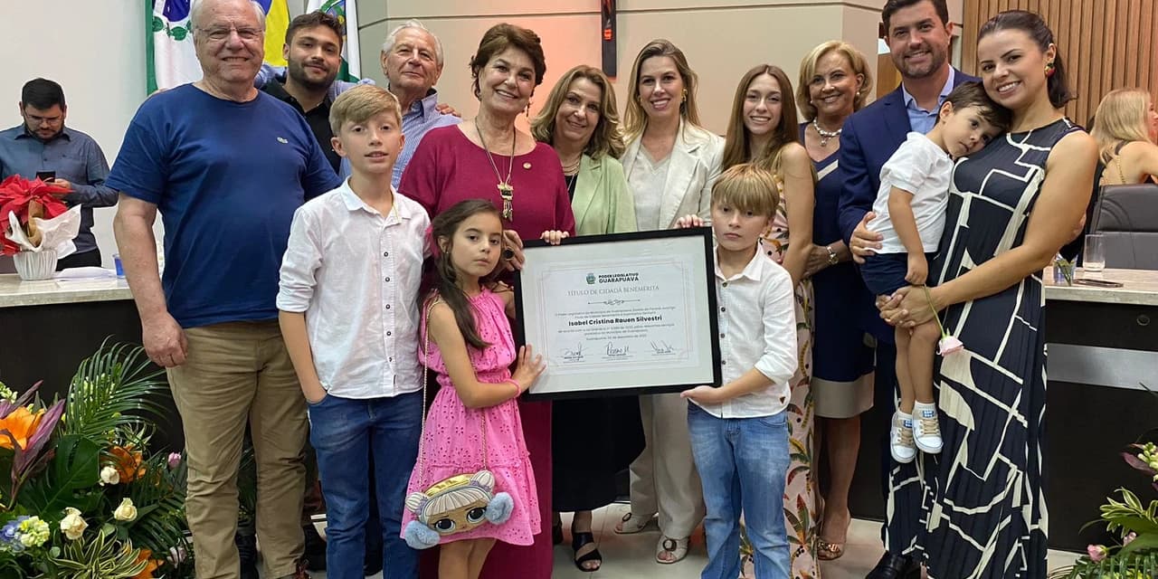 Deputada Cristina Silvestri recebe título de cidadã benemérita de Guarapuava