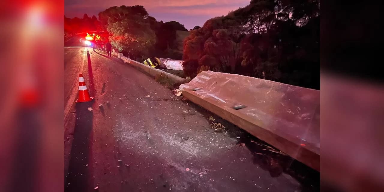 Motorista morre após tombamento na Br 277 em Candói