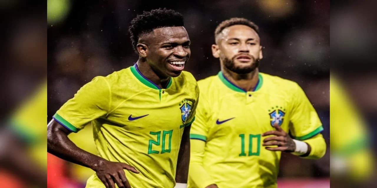 Revista elege Vini Jr. entre 100 melhores de 2023; Neymar fica fora
