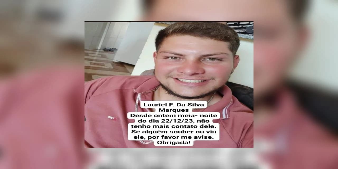Jovem está desaparecido em Ivaí