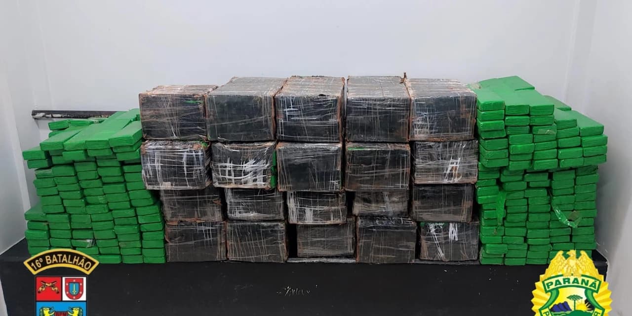 Em Guarapuava polícia militar apreende 500 Kg de maconha