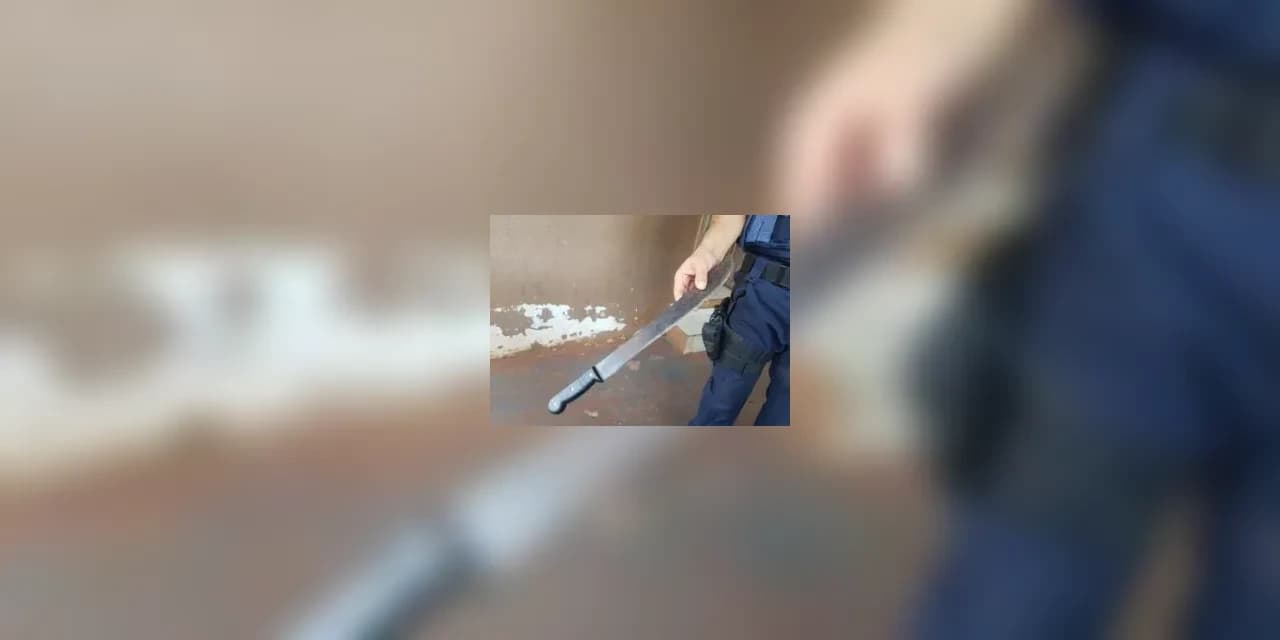 Em Prudentópolis homem é ferido no rosto a golpe de facão após sofrer ameaças de morte