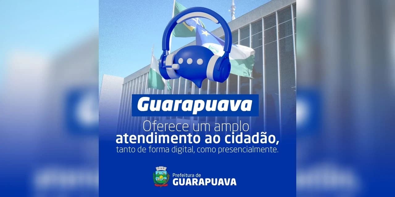 Em 2023, a Prefeitura de Guarapuava se destacou nos números do atendimento ao cidadão, tanto na forma digital, como presencialmente!
