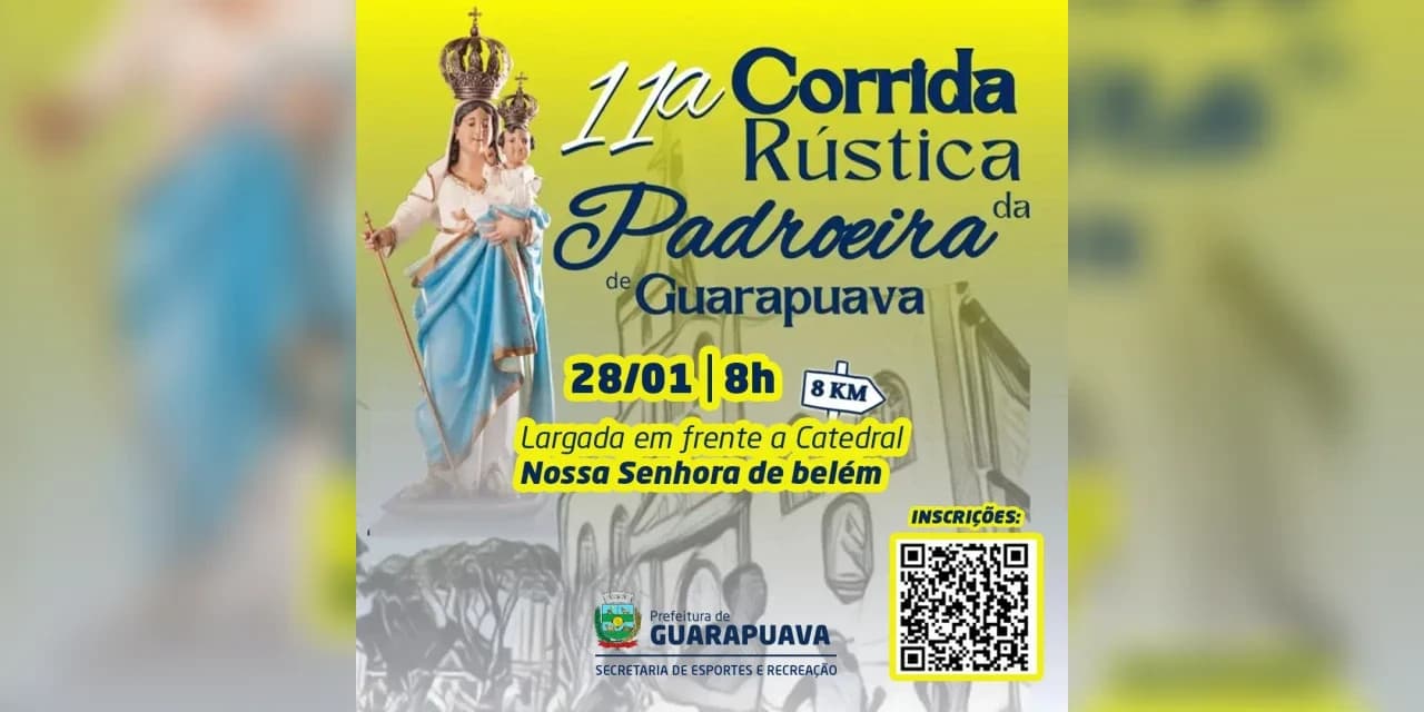 Prefeitura de Guarapuava realiza mais uma edição da Corrida Rústica da Padroeira