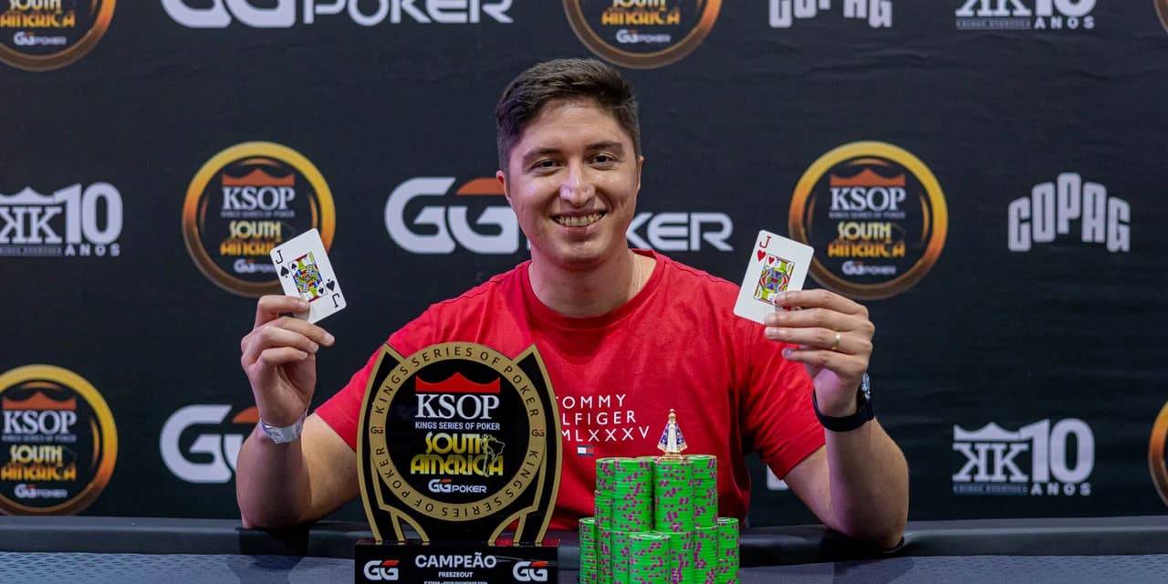 Jogador de Prudentópolis Douglas Fonseca, do DR Poker Team, conquista grande título no KSOP GGPoker South America e ganha prêmio de R$190 mil