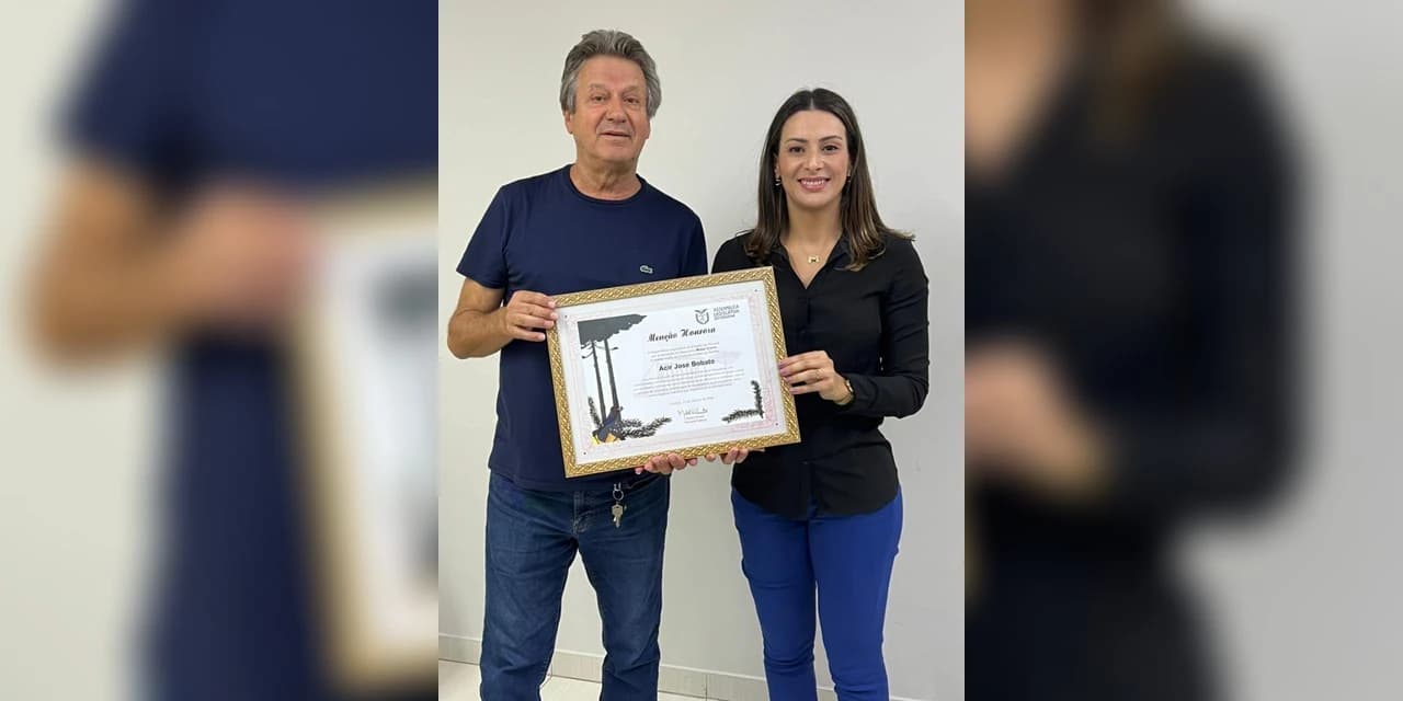 Deputada Mabel Canto (PSDB) entrega menção honrosa a empresário de Imbituva