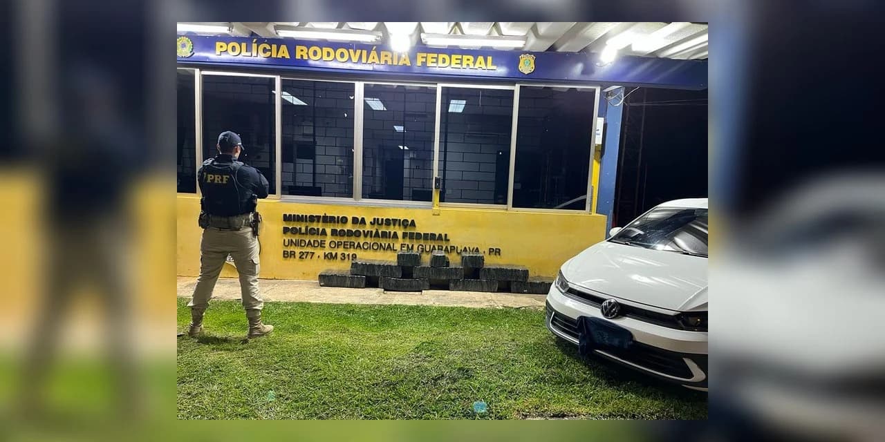 Mais de meia tonelada de maconha é apreendida pela PRF em Guarapuava/PR