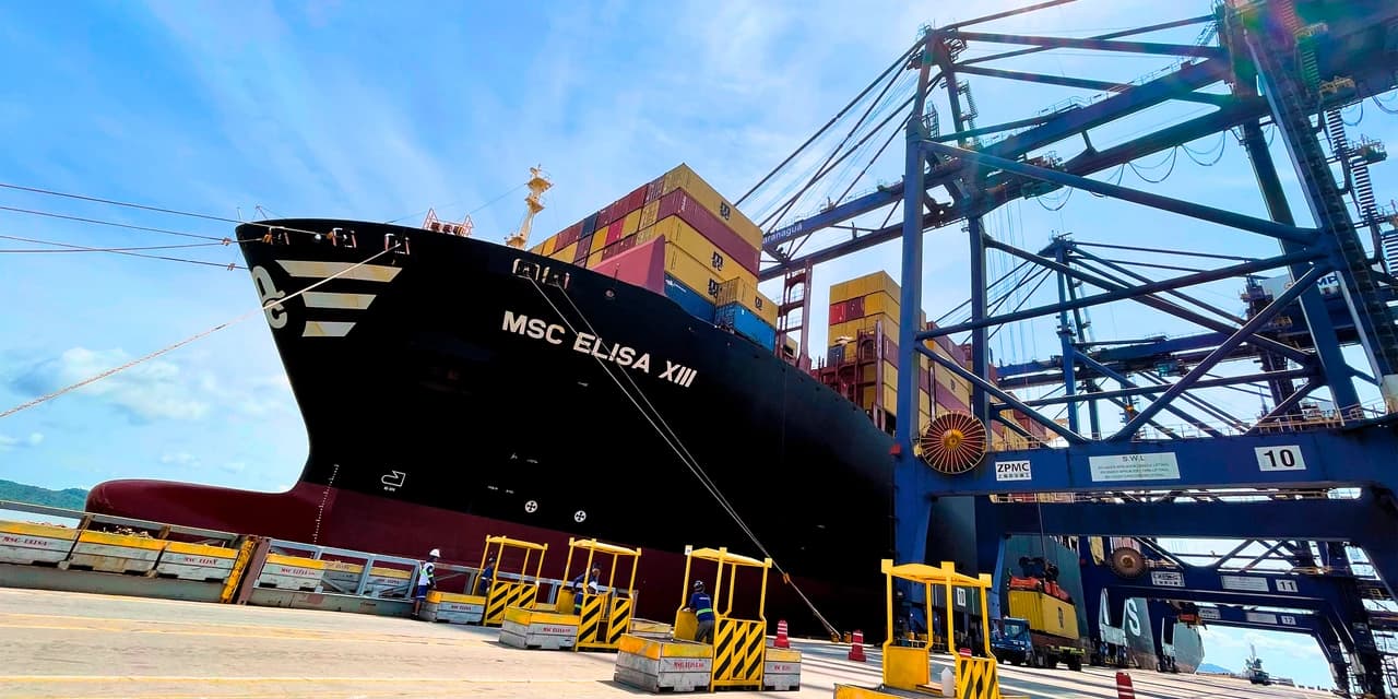 Porto de Paranaguá recebe novo meganavio de 366 metros, que tem escala única no Paraná