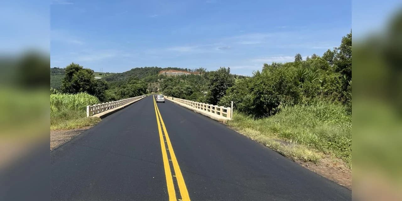 Ponte do Rio Jordão em Guarapuava tem pavimento revitalizado pelo DER/PR