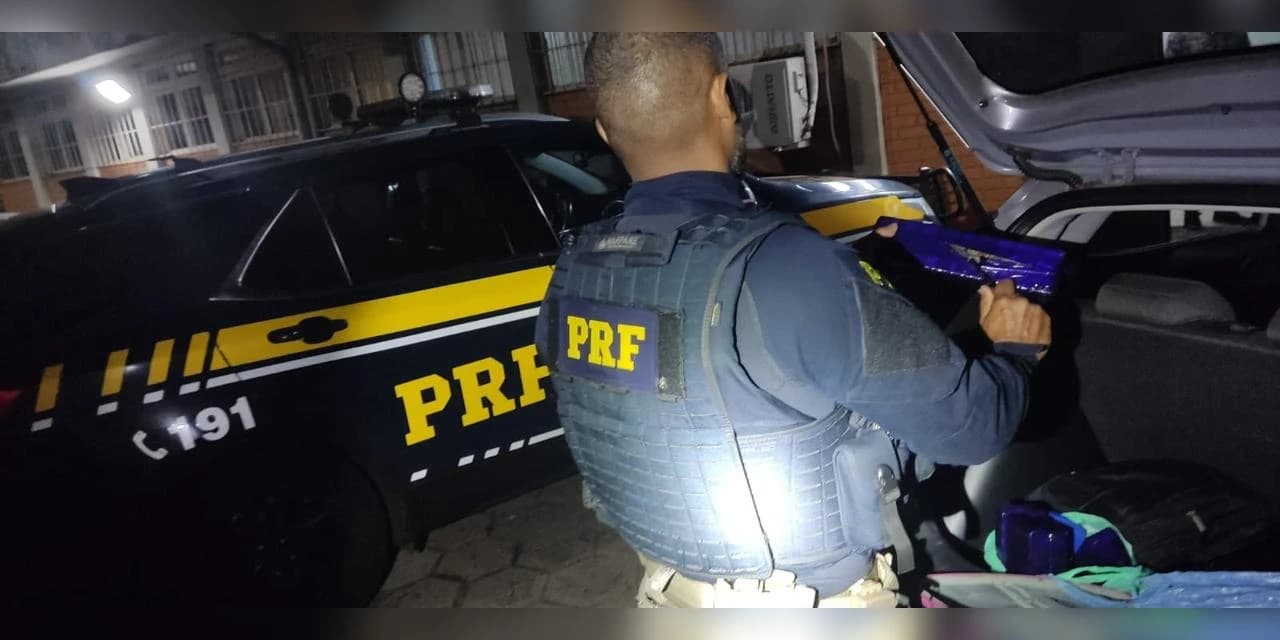 Em Guarapuava PRF prende condutor com 133 Kg de maconha