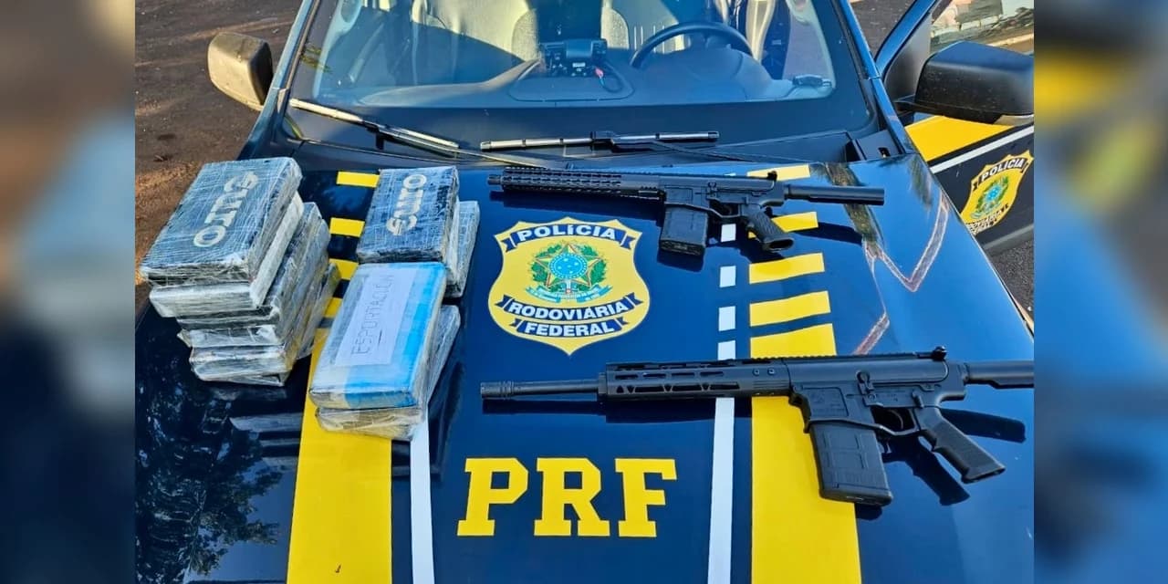 PRF apreende cocaína e fuzis no Paraná; Assista ao vídeo