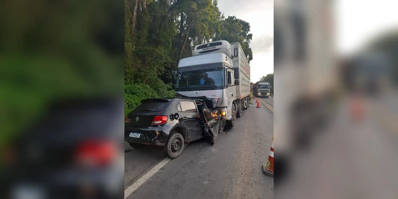 Jovem morre em grave acidente na BR-277 em Irati