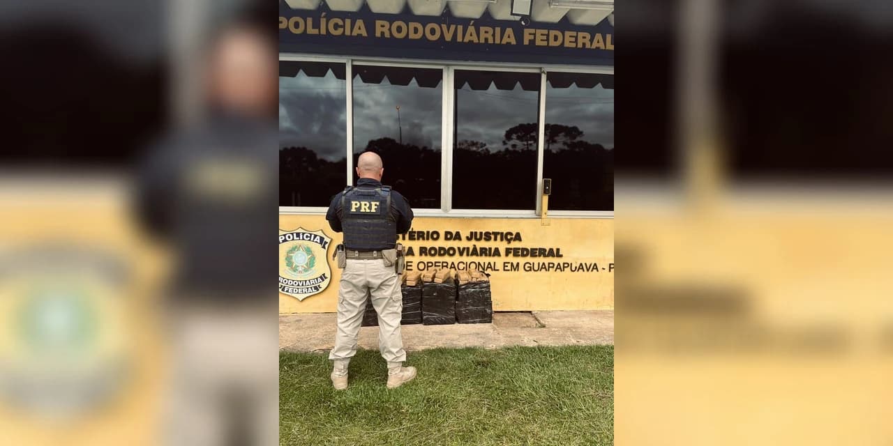 PRF apreende 150kg de maconha em Guarapuava/PR