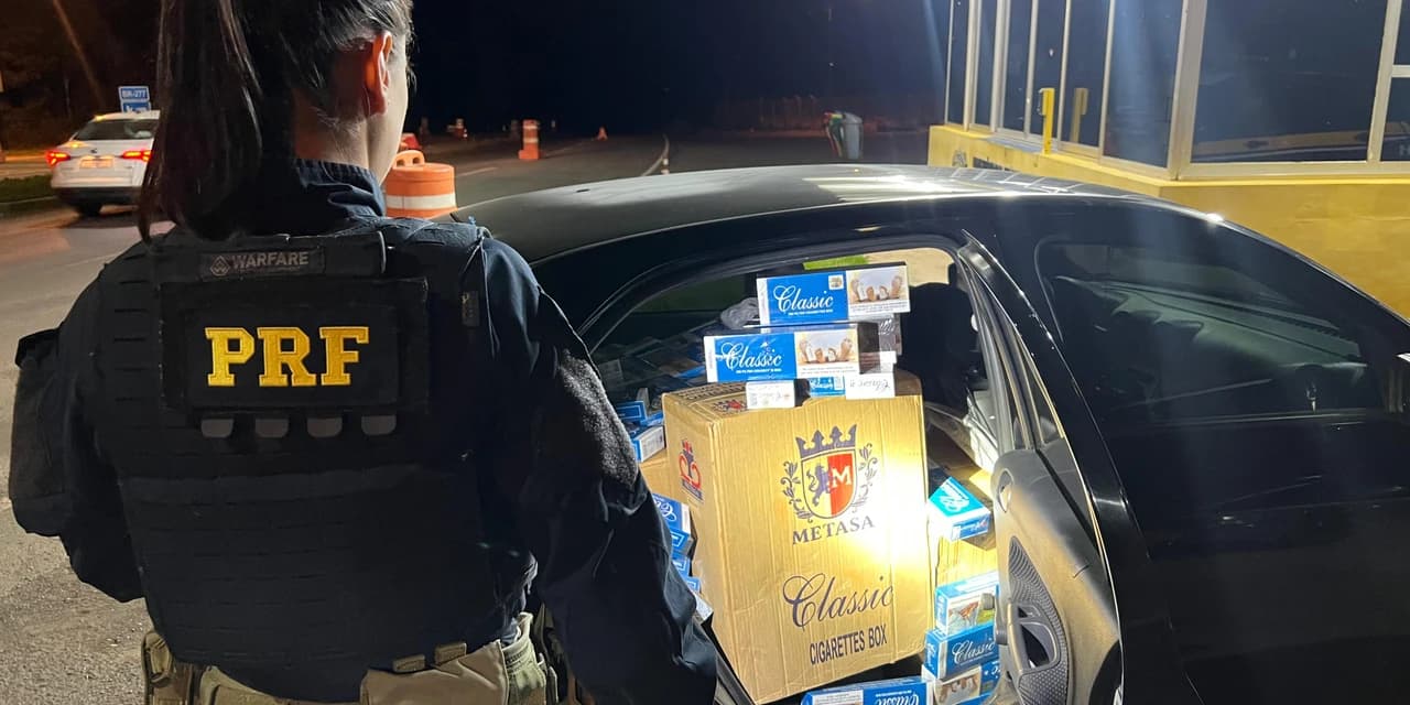 PRF apreende cerca de 8000 maços de cigarros estrangeiros em Guarapuava