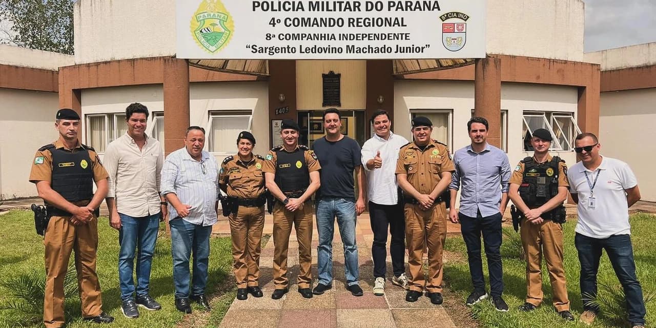 Governador Ratinho Junior realiza visita 8ª CIPM em Irati