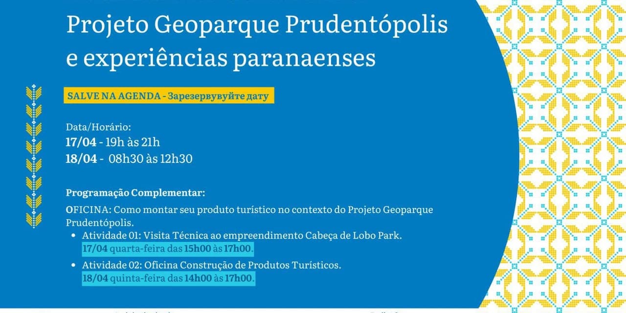 Seminário de Geoturismo será realizado em Prudentópolis dias 17 e 18 de abril