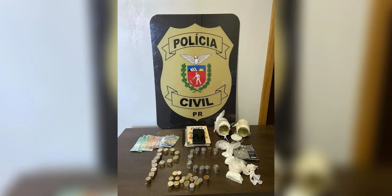 Polícia Civil de Imbituva prende segurança privado por tráfico de drogas em Ivaí