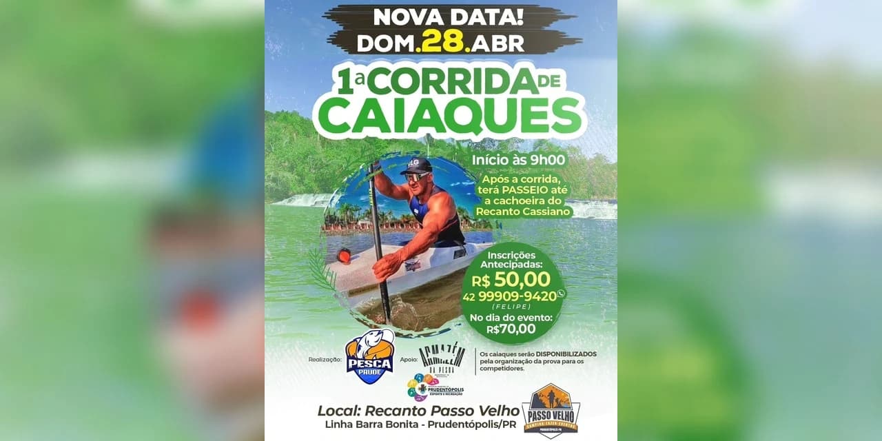 Aventura Aquática: 1ª Corrida de Caiaque atrai entusiastas da natureza e do esporte em Prudentópolis