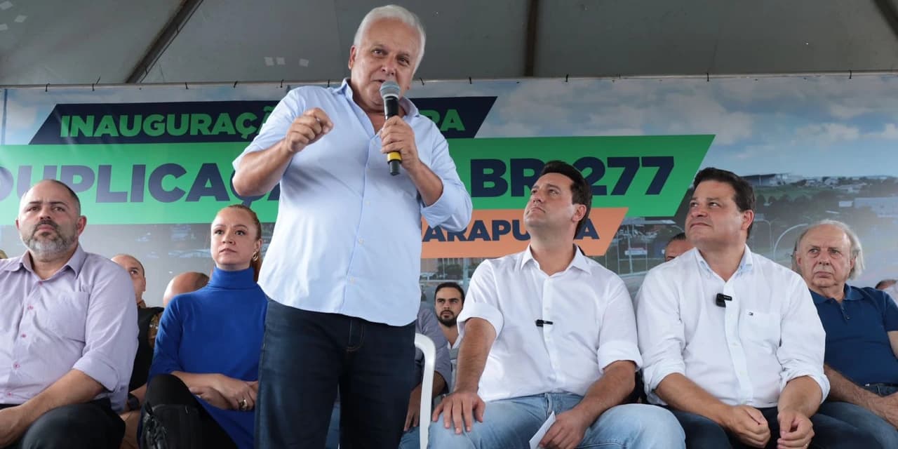 Celso Góes e Ratinho Junior entregam obras de duplicação da Br-277 em Guarapuava