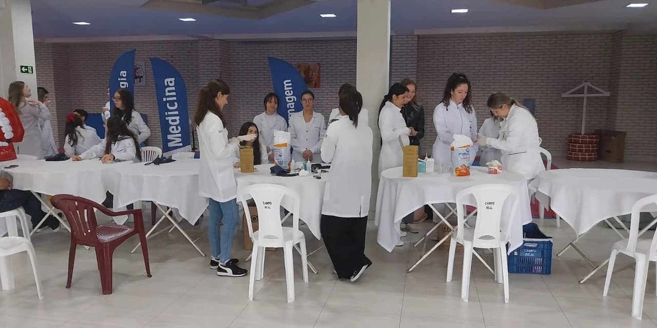 16º BPM participa de ação de saúde das forças de seguranças de Guarapuava.