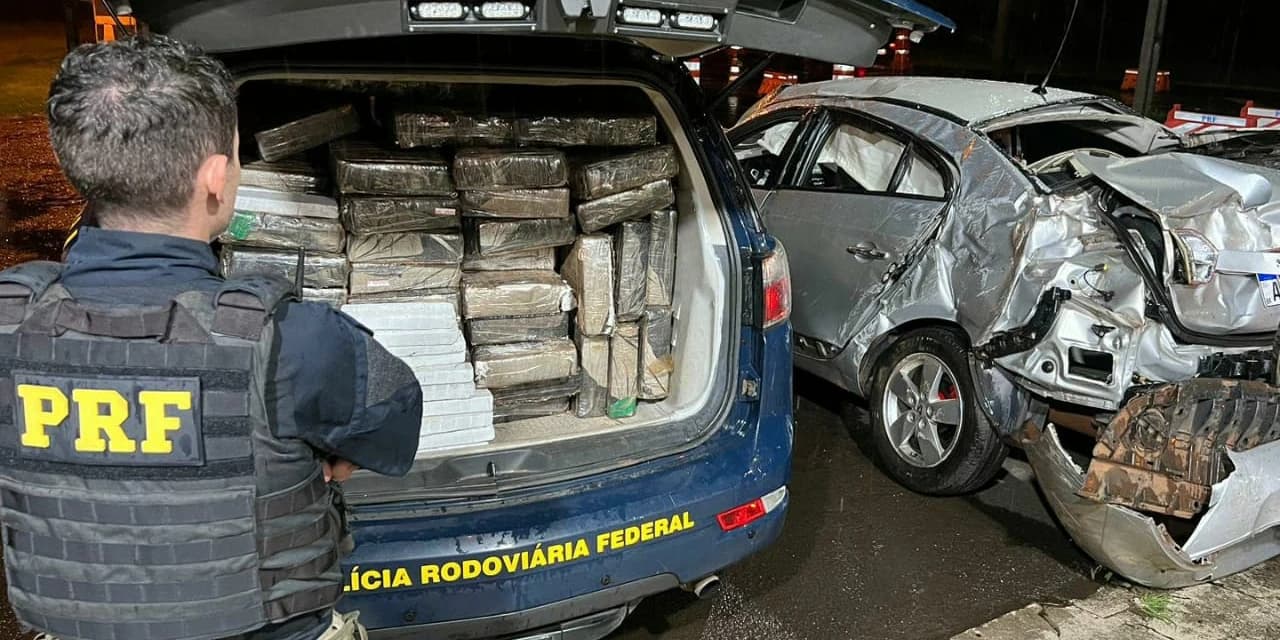 PRF apreende mais de 500 kg de maconha em Guarapuava
