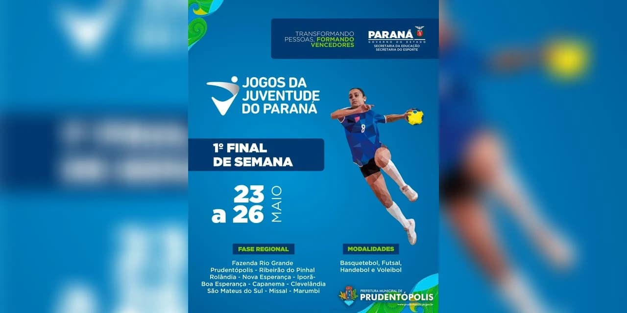 Prudentópolis será sede da fase regional dos Jogos da Juventude!