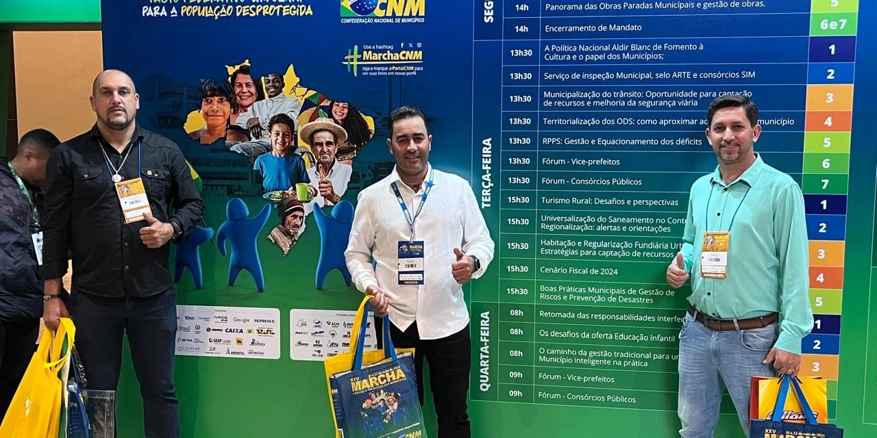 Prefeito de Guamiranga participa da XXV Marcha dos Prefeitos em Brasília
