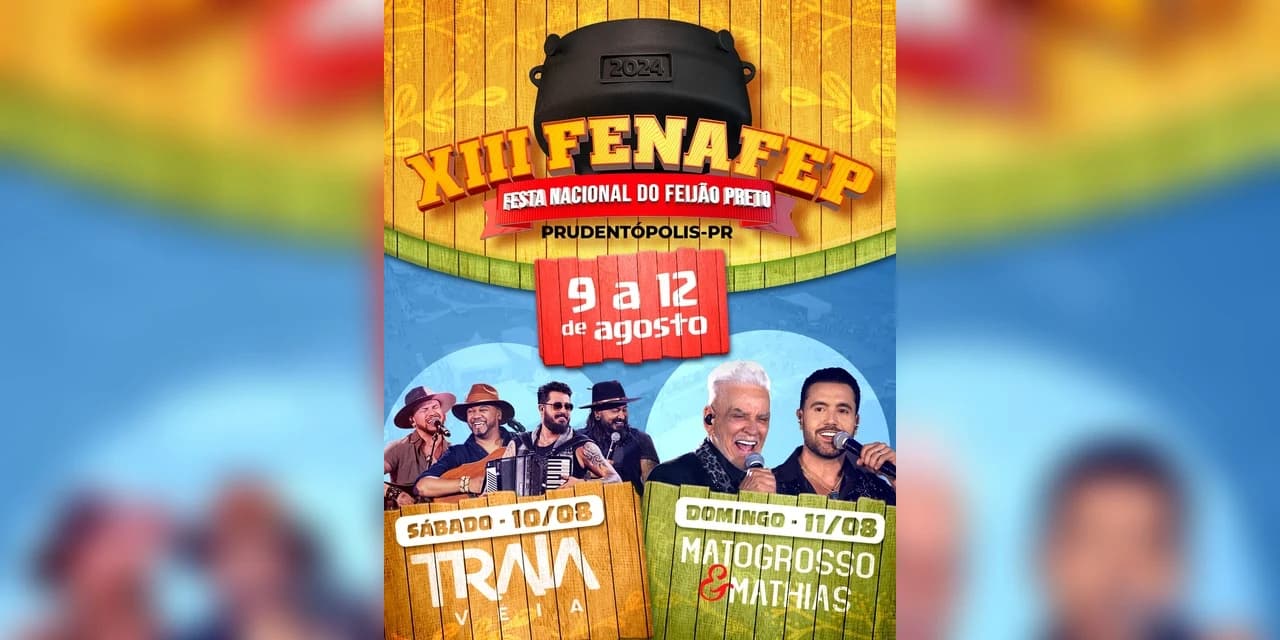 XIII FENAFEP de Prudentópolis já tem programação divulgada. Confira!!!