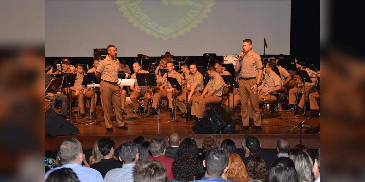 Banda sinfônica da PMPR estará em Guarapuava em comemoração aos 35 anos do 16º BPM