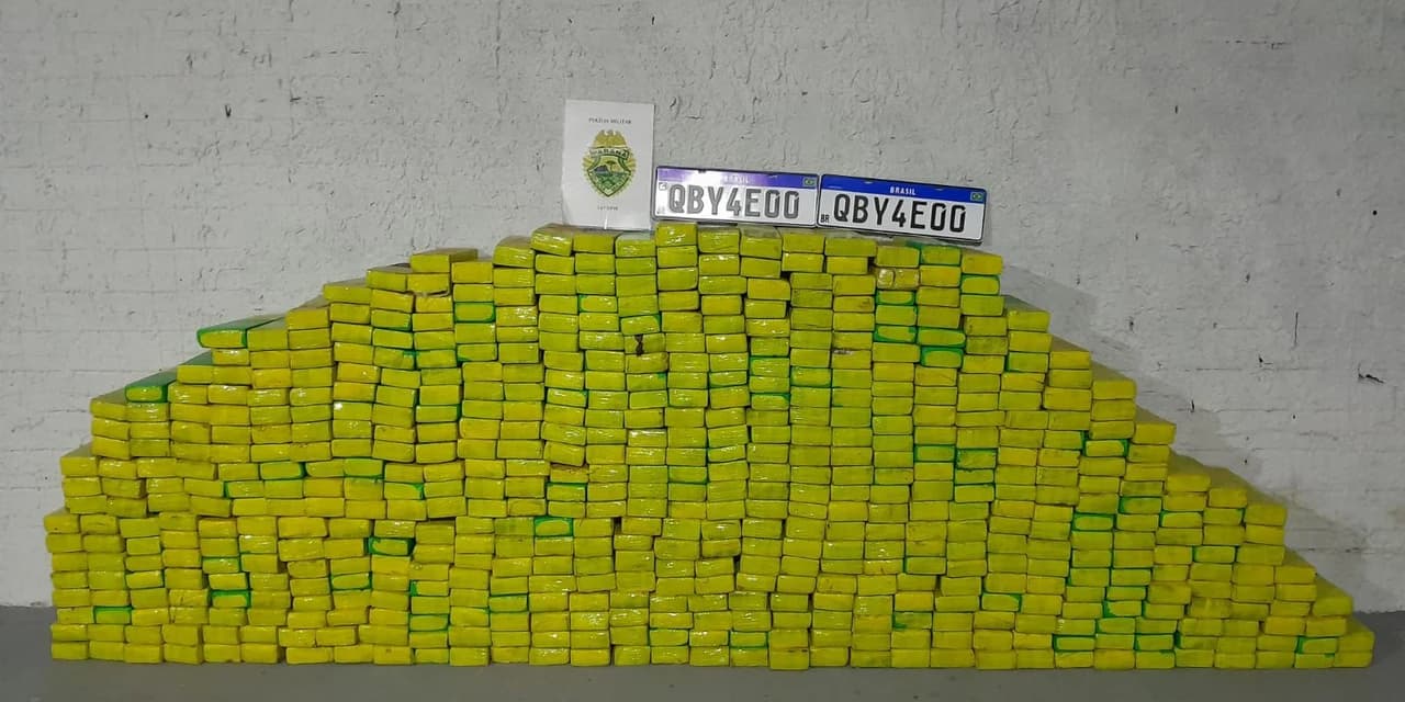 Polícia militar apreende grande quantidade de maconha em Prudentópolis