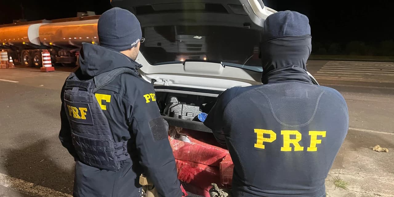 PRF apreende mais de 210 kg de maconha em Guarapuava