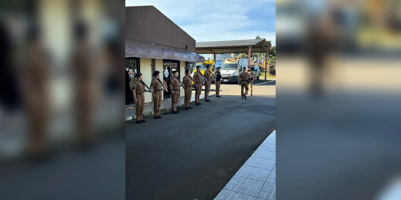 Em Guarapuava 16º Batalhão de Policia Militar recebeu visita/inspeção do 4º Comando Regional.