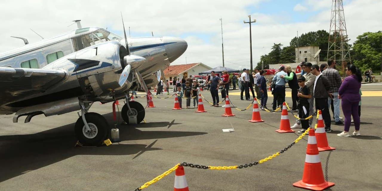 Ponta Grossa terá exposição com 40 aeronaves de vários modelos e saltos de paraquedas
