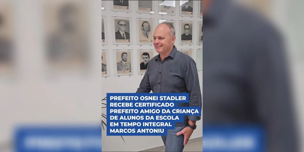 Na data de hoje dia 21/06 o prefeito Osnei Stadler, recebeu cerca de 150 alunos da Escola Municipal Marcos Antoniu, a primeira escola do município a oferecer ensino em tempo integral.