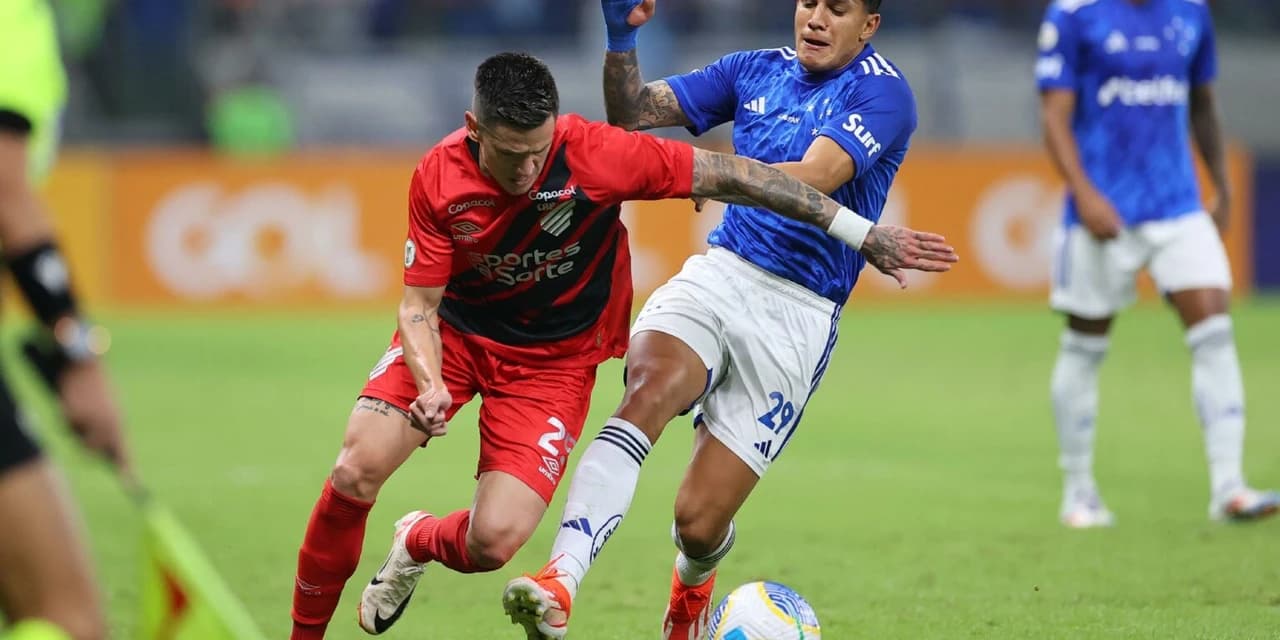 Athletico perde para o Cruzeiro, no Mineirão, e cai na tabela do Campeonato Brasileiro
